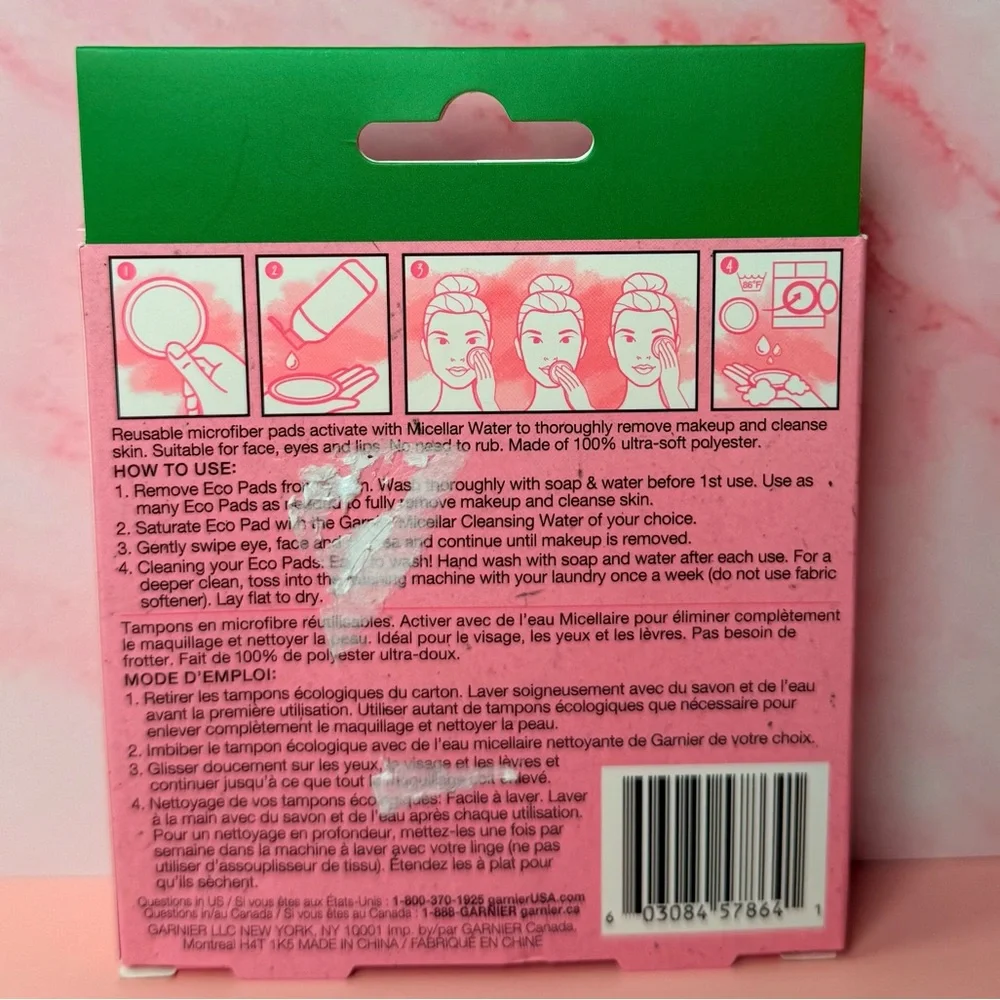 Garnier SkinActive Pink Micellar Cleansing Pads